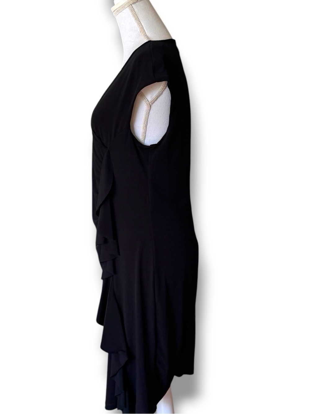 NWT Isabella Rodriguez Elegant Black Mid- Length Cocktail Dress Women’s Sz 10 - Picture 6 of 10